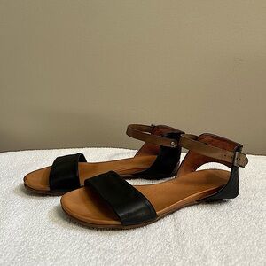 Black Six Mix Women's Sandals 39